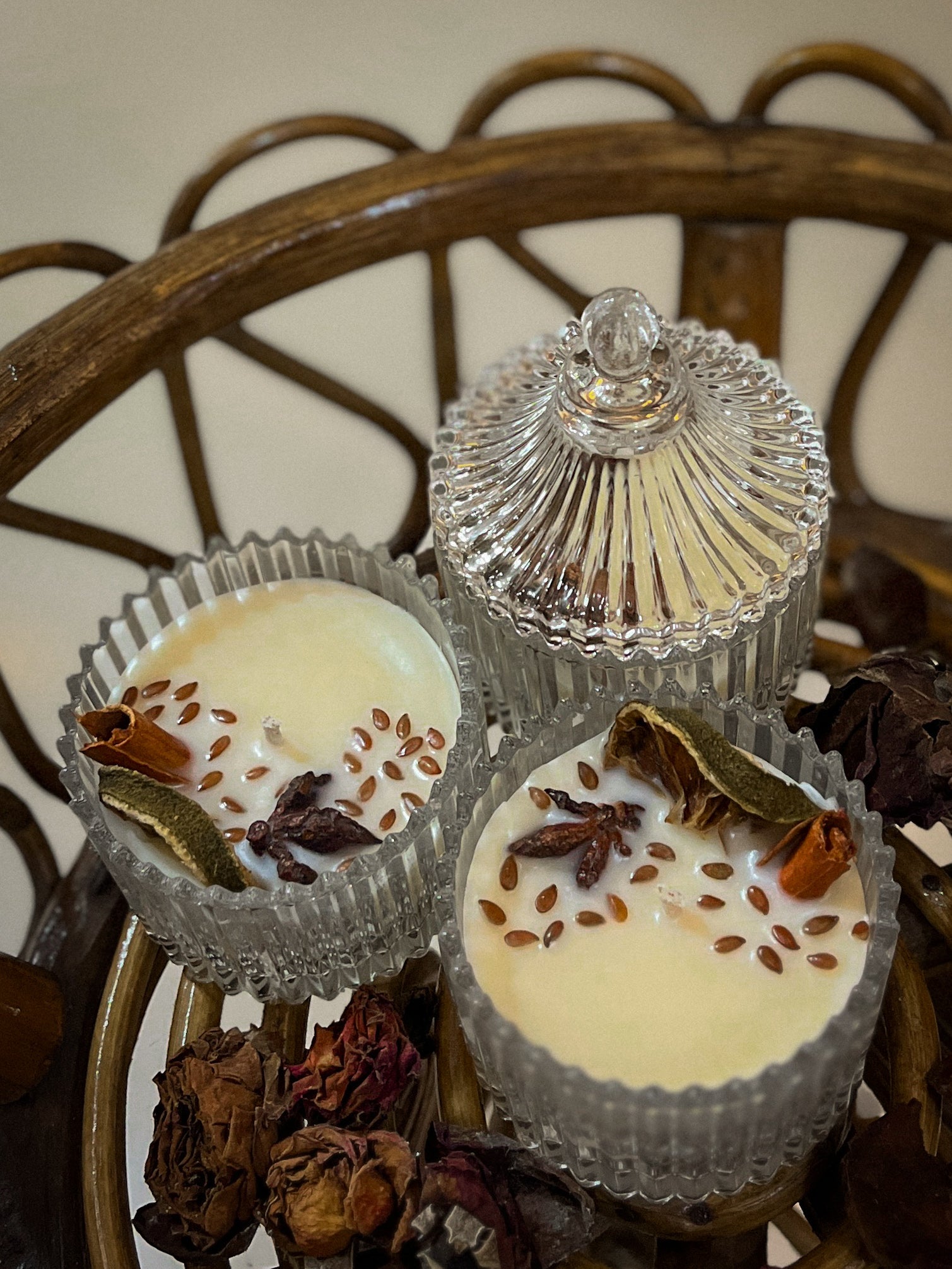 Spice Decked Crystal Candle | 60g