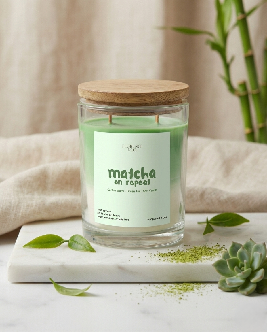 'Matcha On Repeat' Candle | 250g